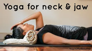 Yoga for the neck & jaw | deep tension release | 25min |