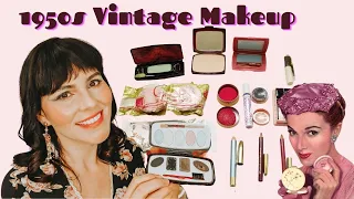 Testing out my Vintage 1950s Makeup Collection
