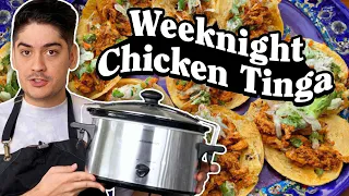 Crockpot Chicken Tinga - An Essential Mexican Recipe