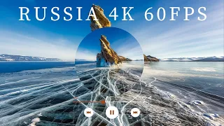 4K Video With Relaxing Music | Beautiful Russia 4K HDR (60 FPS) + Relaxing Music For Stress Relief