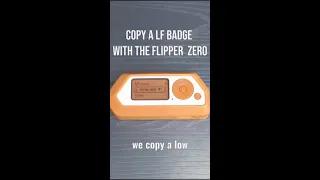 copy a low frequency badge with the flipper zero