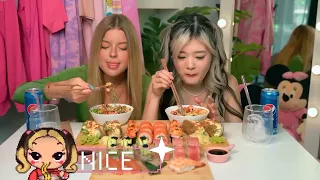 ASMR SUSHI & SASHIMI MUKBANG |apanese Food Mukbang | feat. KristiKrime from XO TEAM