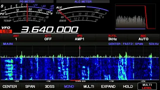 Yaesu FTdx101D  Ham Radio 3.640 kHz 2022.02.13