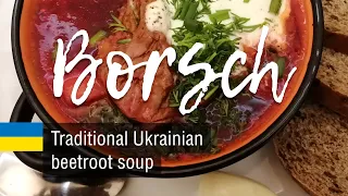 Classic Borsch (Borscht). Russian and Ukrainian beetroot soup recipe.