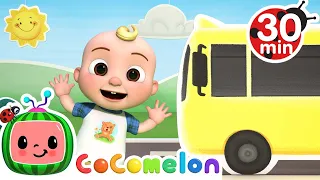 The Wheels on the Bus Dance | CoComelon Nursery Rhymes & Kids Songs - Dance Party