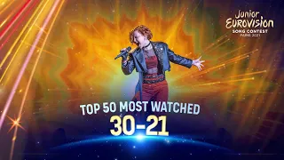 TOP 50 Most watched in 2021: 30 - 21 - Junior Eurovision Song Contest