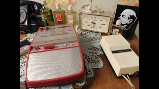 Советский кассетный магнитофон Спутник 403, проверка после ремонта. Soviet tape recorder Sputnik 403