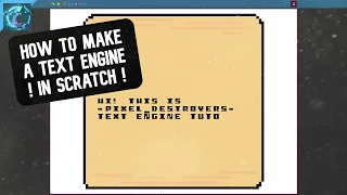 How To EASILY Make A TEXT ENGNE in Scratch | Scratch Tutorial
