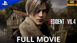 RESIDENT EVIL 4 REMAKE - Full Movie All Cutscenes 4K 60fps