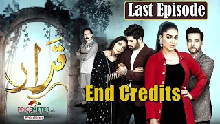 Qarar | Last Episode End Credits | Digitally Powered by "Price Meter" | HUM TV Drama
