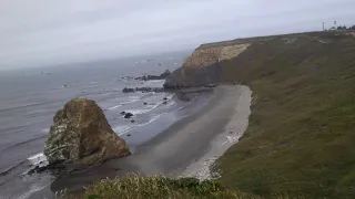 Highway 101 winds at Cape Blanco OR