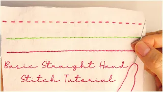 3 Basic Straight Hand Stitch Techniques You Should Learn | Hand Sew Tutorial