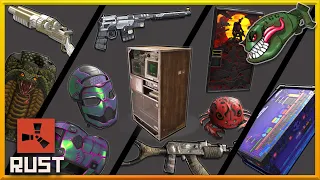 Rust Skins | Retro Tool Cupboard, Chameleon HQM, Thundergold DBS, Blocky Cargo Box, Mr. Crabbo #267