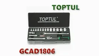 Обзор набора инструмента TOPTUL GCAD1806