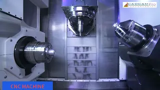 Fantastic CNC working process. Incredible factory machine