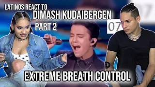 Waleska & Efra react to " Dimash Extreme Breath Control or He Just Forgets To Breath "| REACTION 2/2