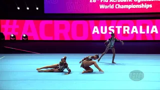 Australia 2 (AUS) - 2022 Acrobatic Worlds, Baku (AZE) - Balance Qualification  Women's Group