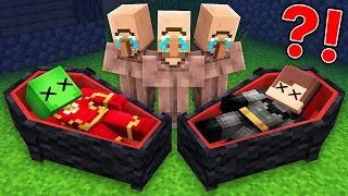 JJ Batman and Mikey Flash Faked a DEATH for Mikey in Minecraft - Maizen