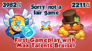Max Talents Bruiser first Gameplay | Not a fair match | PVP Rush Royale