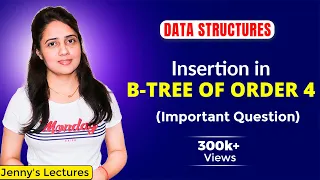 5.29 B+ Tree Insertion | B+ Tree Creation example | Data Structure Tutorials