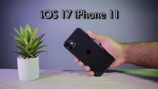 iOS 17 on iPhone 11 | iOS 17 PERFORMANCE & BATTERY TEST ON iPhone 11