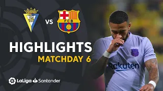 Highlights Cádiz CF vs FC Barcelona (0-0)