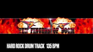 Hard Rock Drum Track 135 BPM  (HD)