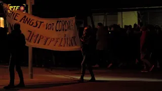 Lautstarke Corona-Demo - rund 4.500 Demonstranten zogen durch die Reutlinger Innenstadt