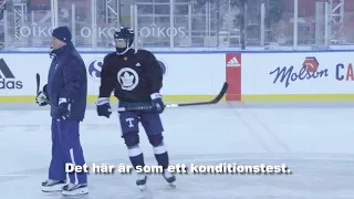 Mic’d Up med Rasmus Sandin under träning inför Heritage Classic