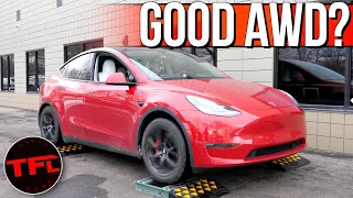 Does Tesla Build a Good AWD System? We Put The Model Y On The TFL Slip Test To Find Out!