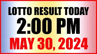 Lotto Result Today 2pm May 30, 2024 Swertres Ez2 Pcso