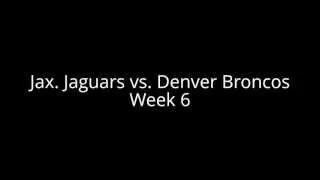 NFL Week 6 Betting Tips : Jaguars vs. Broncos