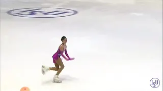 アリッサ・リウ　Alysa Liu World Junior figureskating championships 世界ジュニア選手権　SP