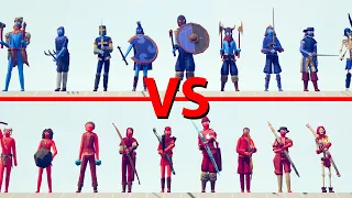 MELEE Team vs ARCHERS Team - Totally Accurate Battle Simulator TABS