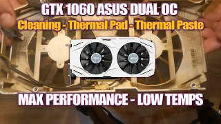 GPU Thermal Pads - Thermal Paste replace | ASUS Dual GeForce GTX 1060 OC