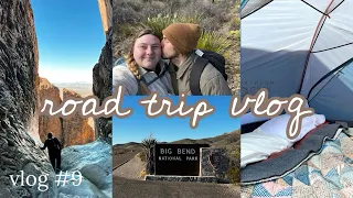 vlog #9: camp with us at big bend - marriage chats | camping in the cold | exploring a ghost town