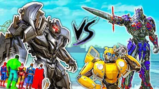 Transformer Megatron Army Final Fight with Optimus Prime Army [Hindi] | Last Part 5 | A.K GAME WORLD