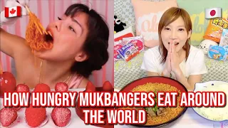 how HUNGRY mukbangers eat around the WORLD