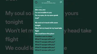 KX5 (ft. Hayla) - Escape #lyrics #spotifylyrics #hits #tiktok #lyricspot #deadmau5 #kaskade #shorts