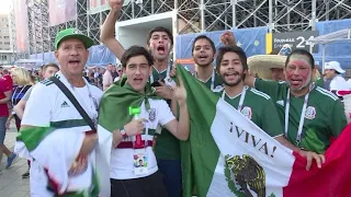 Mexicanos agradecen a Corea del Sur y festejan pase a octavos