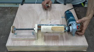 DIY Lathe Machine Using Angle Grinder