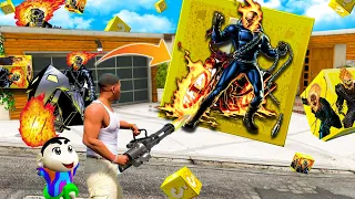 GTA 5 : SHINCHAN Opening BIGGEST "GHOST RIDER" LUCKY BOXES in GTA 5! (GTA 5 mods)