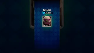 Clashroyale Golem Upgrade Max level 14 🔥| #clashroyale #golem #upgrade #maxlevel