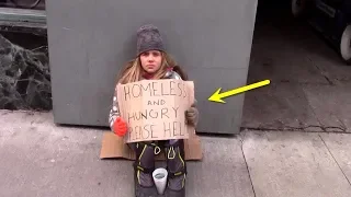 Als eine Obdachlose um Geld bettelt passiert etwas, dass niemand für möglich gehalten hat