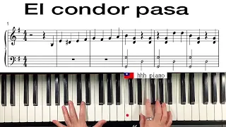 El Cóndor Pasa  - 老鷹之歌   { piano + sheet  music }