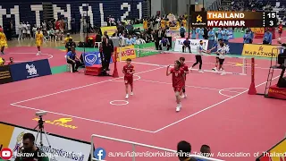 THAILAND VS MYANMAR WOMEN REGU SEPAKTAKRAW WORLD CHAMPIONSHIP2023