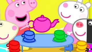 Peppa Pig Full Episodes - Dens - the Tea Party - Cartoon for kids