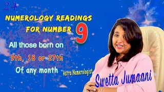 Numerology for No.9 (With Subtitles), मूलांक 9, जन्मांक ९, Birth Date 9, Mulank 9