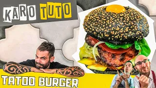 KARO TUTO BURGER - Recette burger à l'encre de seiche