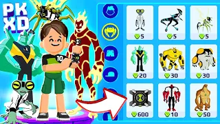 COMO VIRAR OS ALIENS DO BEN 10 COM OMNITRIX NO PK XD